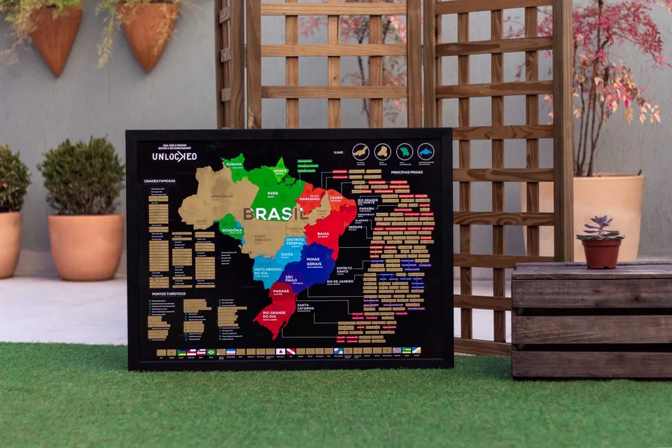 Mapa do Brasil de Raspar Unlocked — foto 2