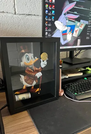 The Duck's Bitcoin na casa de Renata L. Guimarães
