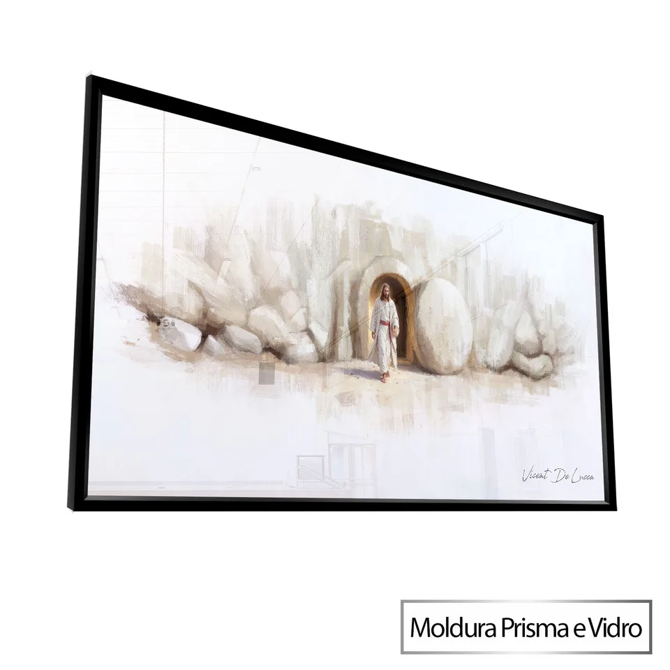 Quadro O Renascimento de Cristo - Coleção minimalista