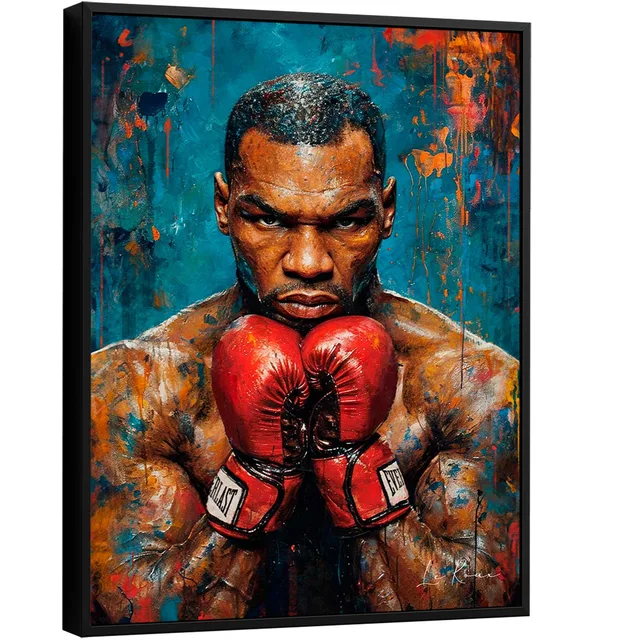 Quadro Glória e Poder Mike Tyson - Quadros de Esportes | QuadrosDecorativos.com