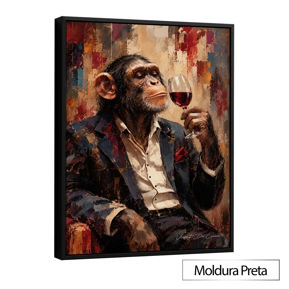 Quadro Macaco e o Vinho — foto 10
