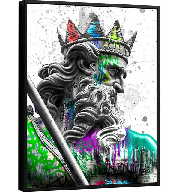 Quadro Poseidon Grafite CRAIG