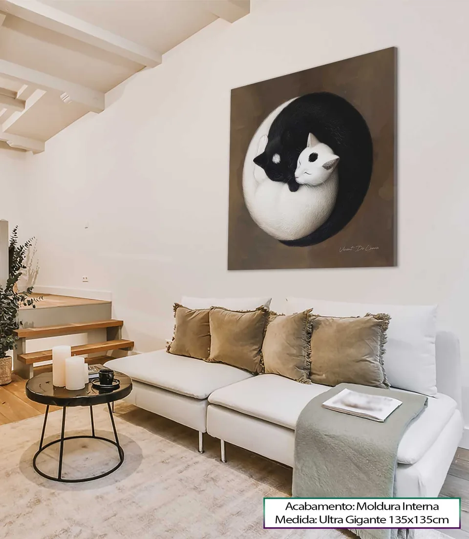 8827 Quadro Gatos Yin-Yang (6)