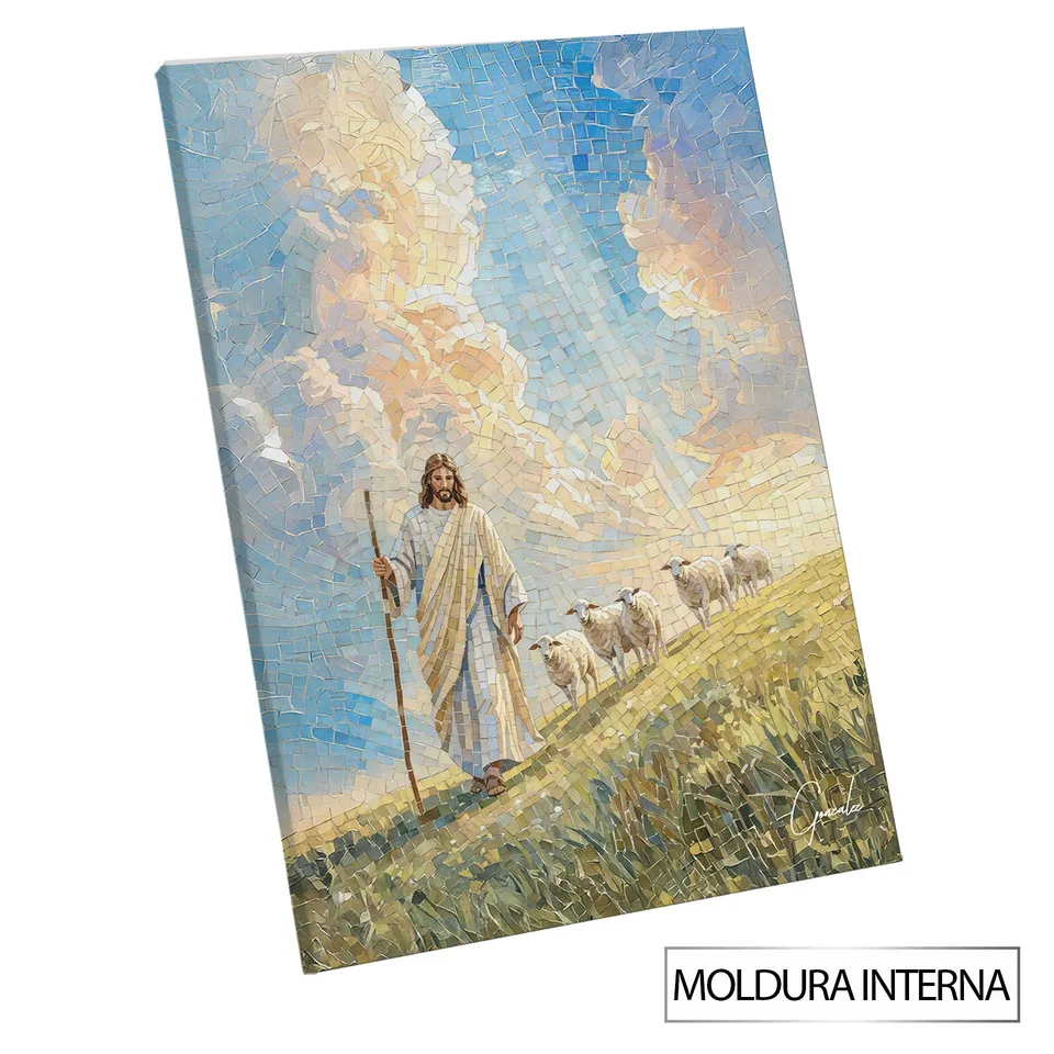 Quadro O Pastor Celestial — Moldura Interna, Médio 64x48