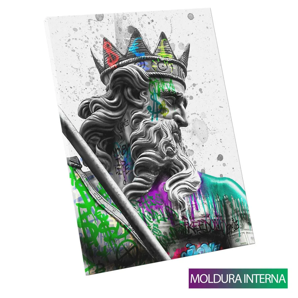 Quadro decorativo Poseidon Grafite Craig