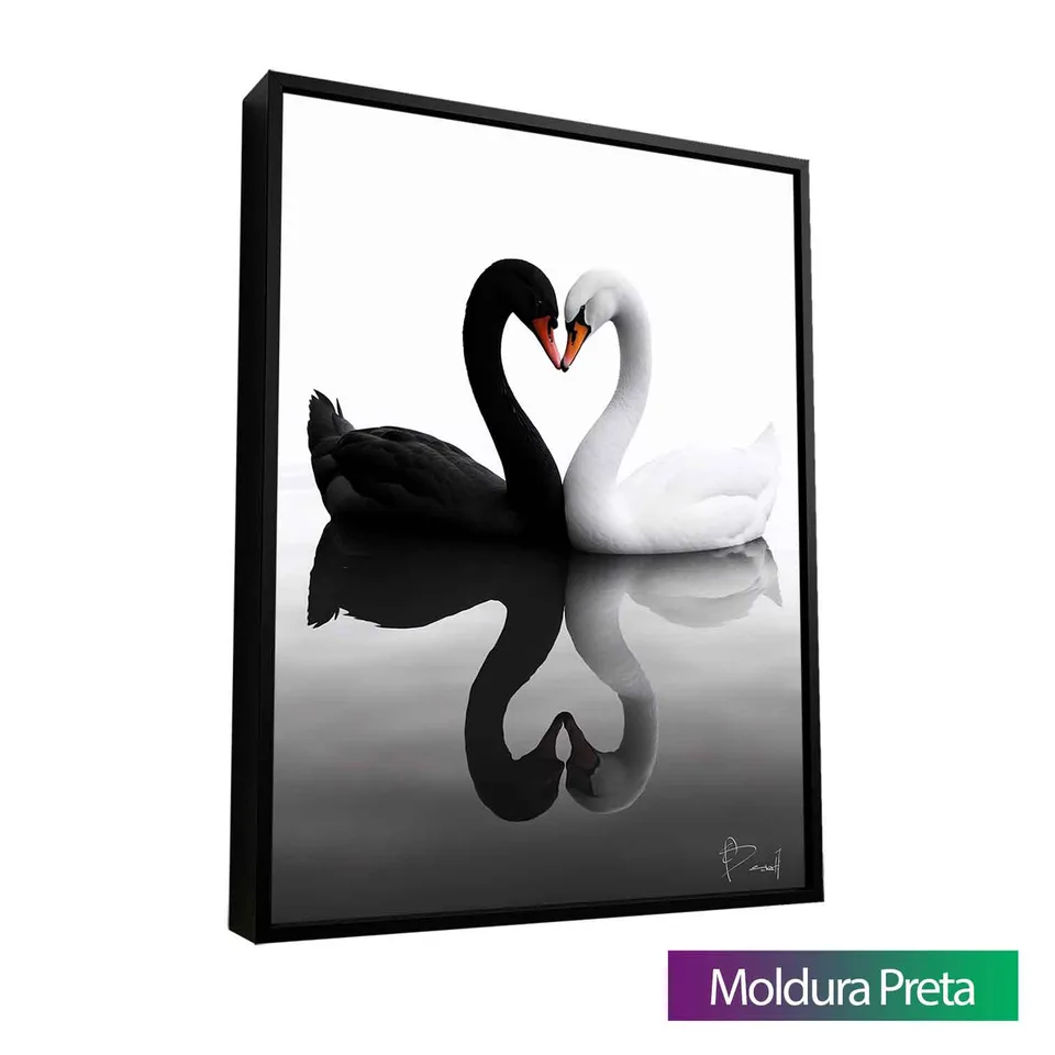 Quadro Cisnes Afetuosos — foto 14