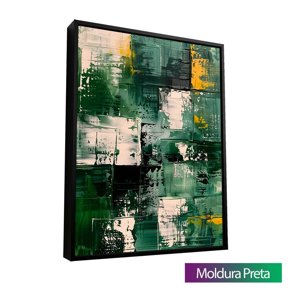 8895 Quadro Abstrato Matiz Esmeralda (71)