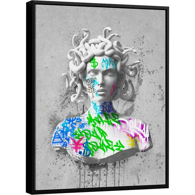 Quadro Medusa Grafite CRAIG