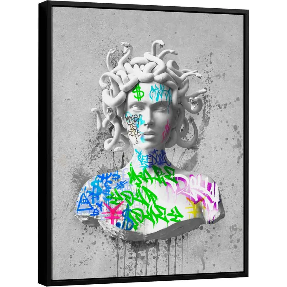 Quadro Medusa Grafite CRAIG