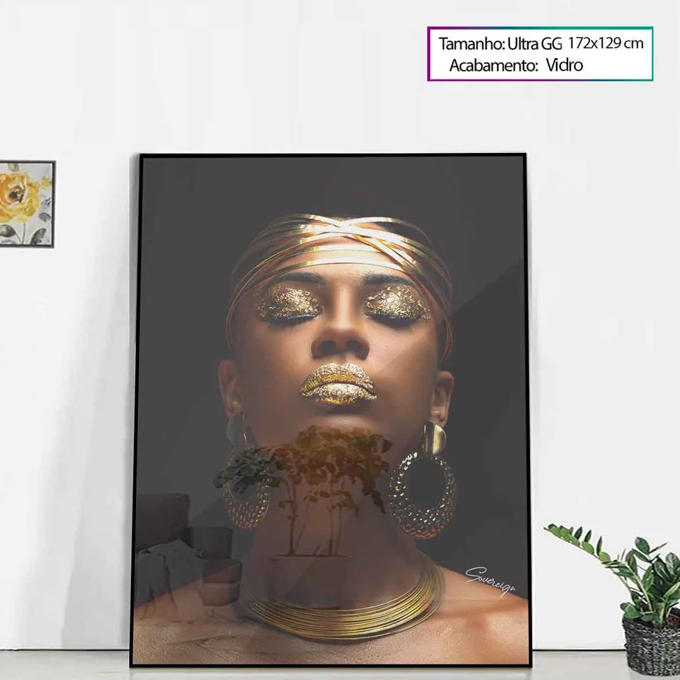 Quadro decorativo Africana Luxo