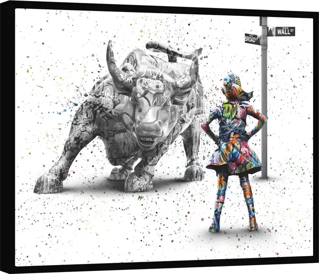 Quadro Menina Destemida Grafite CRAIG