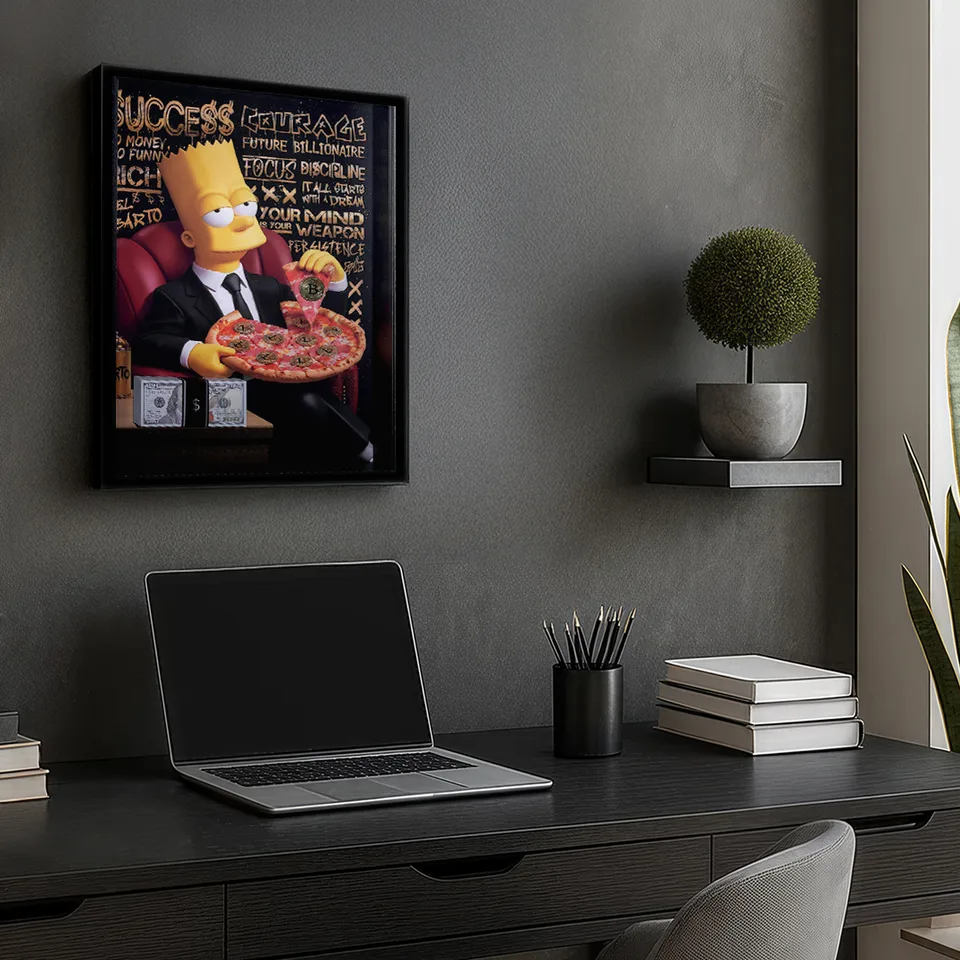 Quadro El Barto Pizza Bitcoin, de CRAIG — foto 2