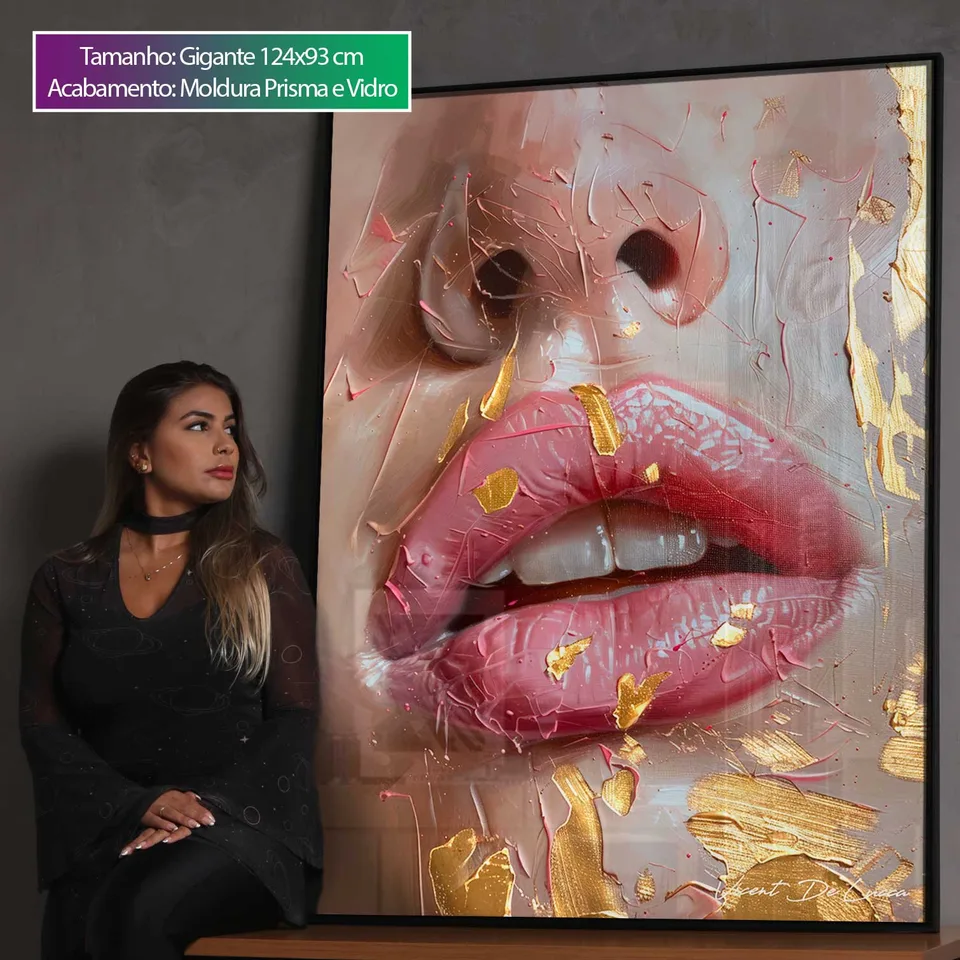 Quadro Encanto Rosé para sala, de Vicent de Lucca — foto 3
