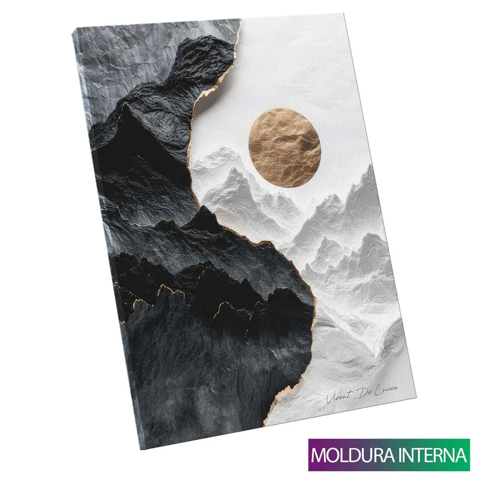 Quadro Equilíbrio Natural com moldura interna
