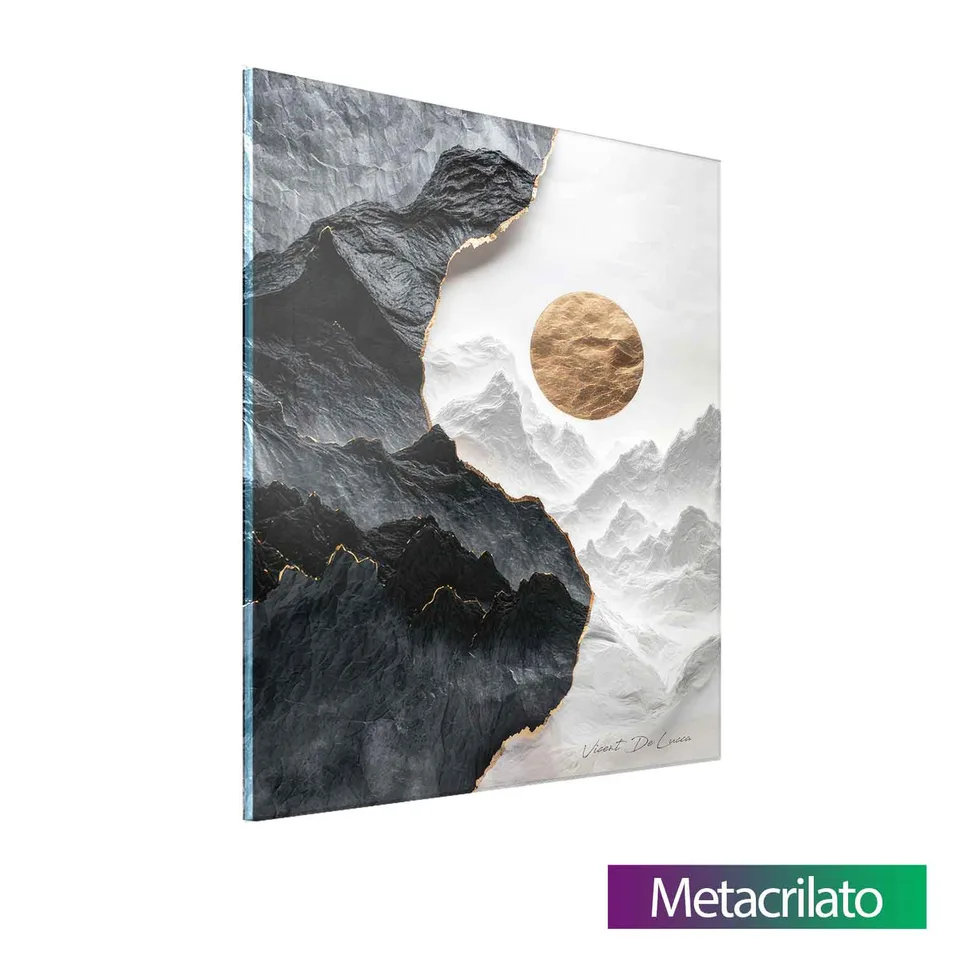 Quadro Equilíbrio Natural com acabamento em metacrilato