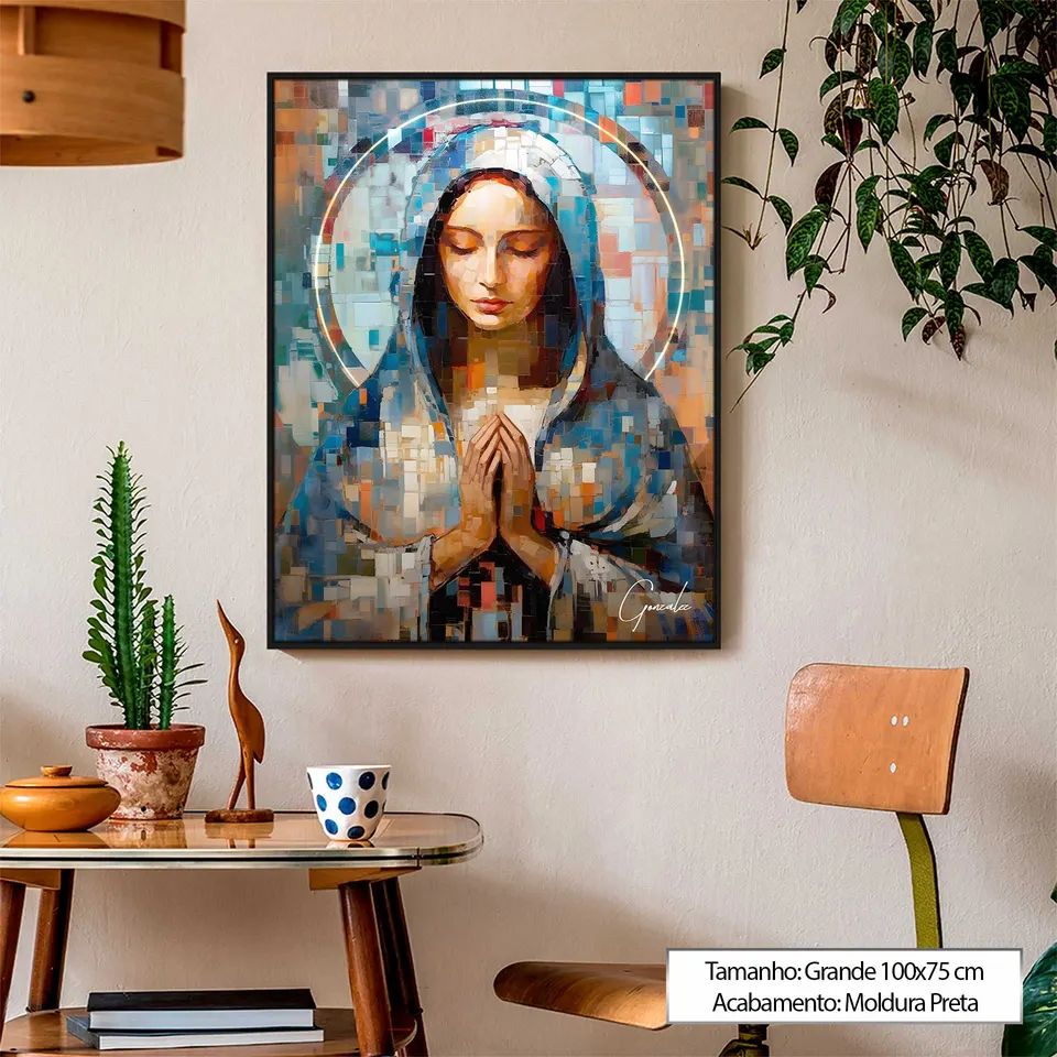 Quadro Virgem Maria Grid Art — foto 8