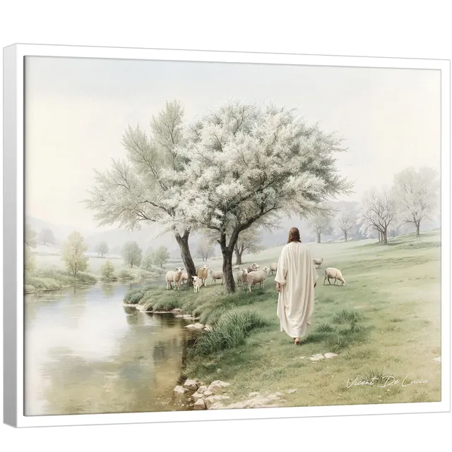 Quadro O Pastor da Paz – Coleção Minimalista - BF 50 Quadros | QuadrosDecorativos.com