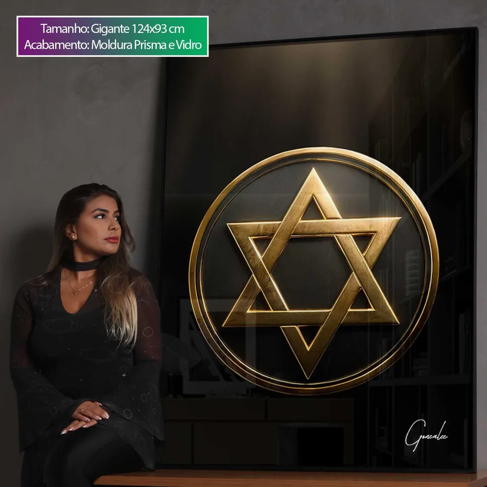 8900 Quadro Medalhão Estrela de Davi (1)