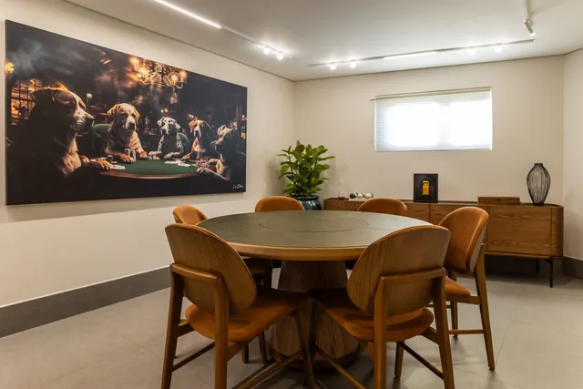 Quadro Mesa de Poker dos Cachorros na casa de Roberto