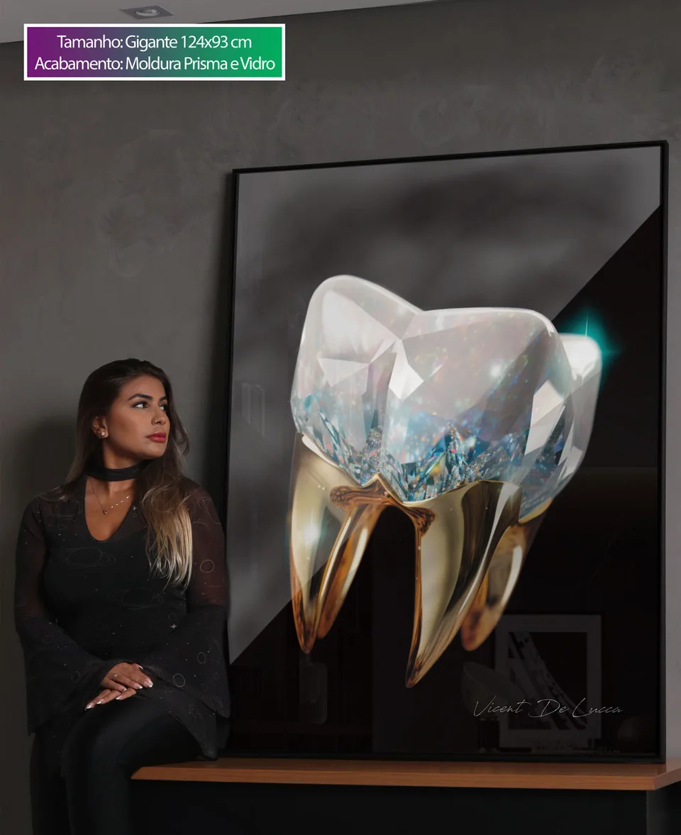 Quadro decorativo Dente de Diamante