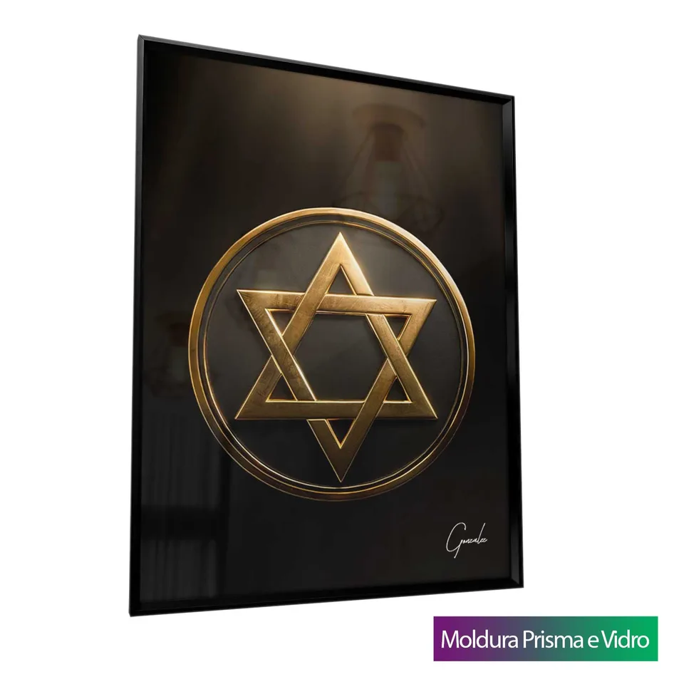 8900 Quadro Medalhão Estrela de Davi (7)