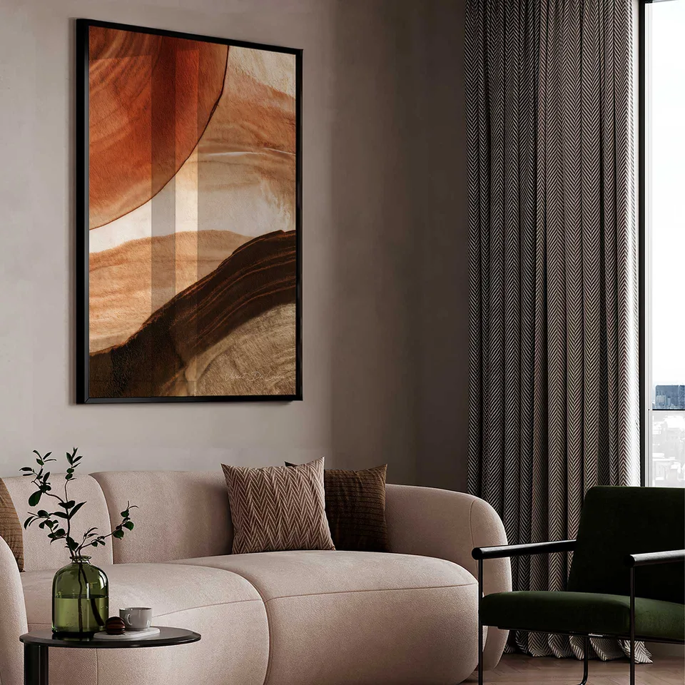 Quadro Abstrato Pinceladas de Terra — foto 2