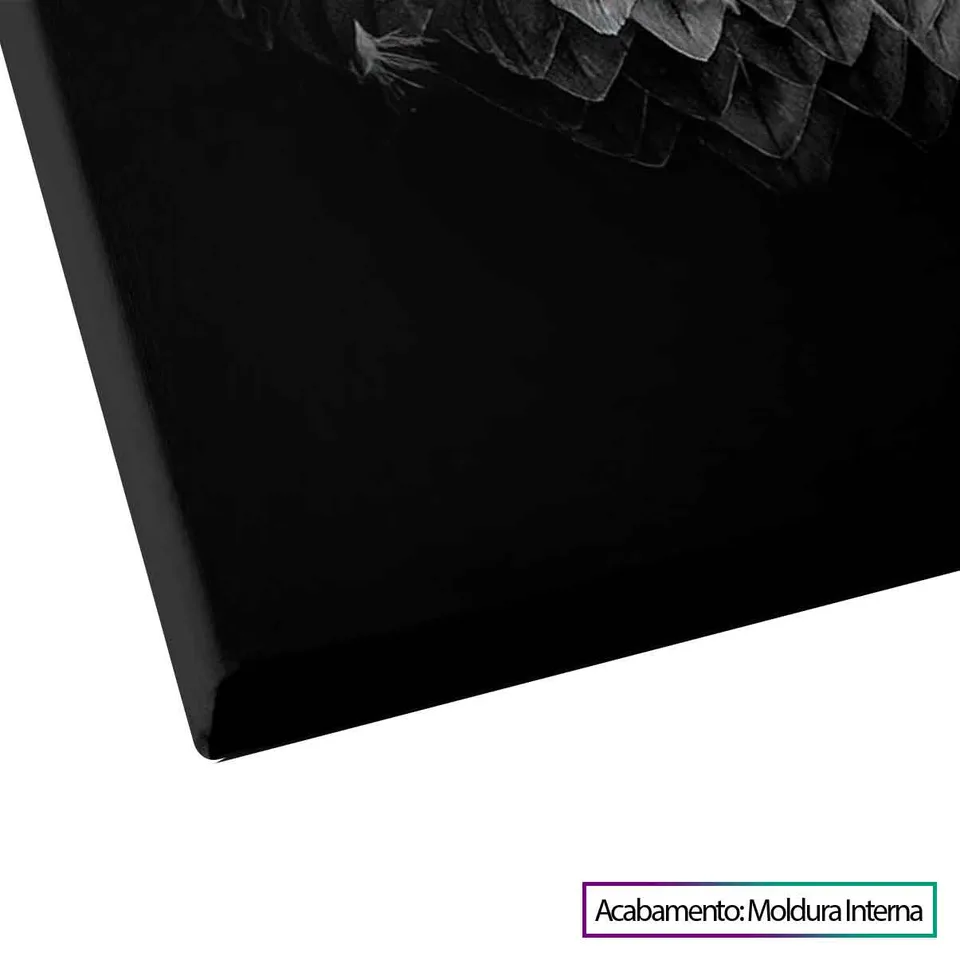 Quadro Águia Visionária — Moldura Interna, Médio 64x48