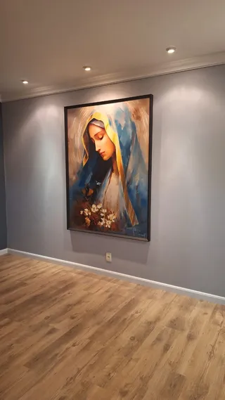 Quadro Nossa Senhora das Graças Strati D'Arte na casa de Rammon Gonçalves