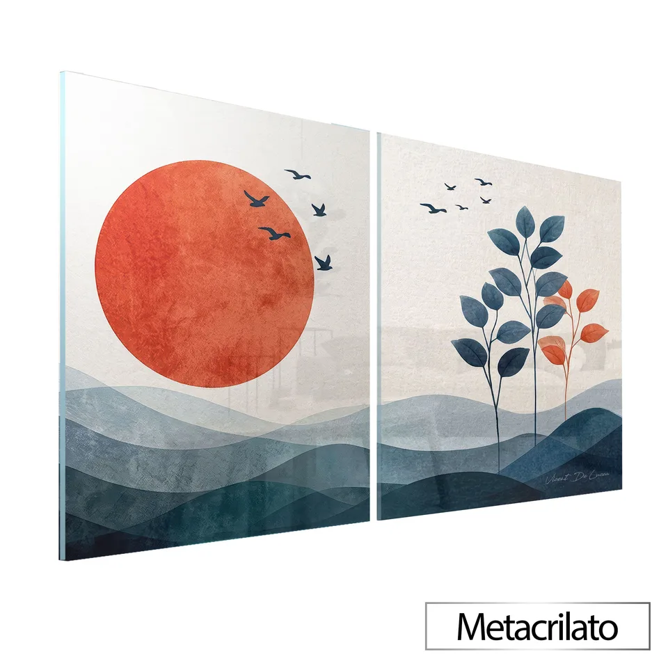 Quadro Minimalismo Natural - 2 Peças