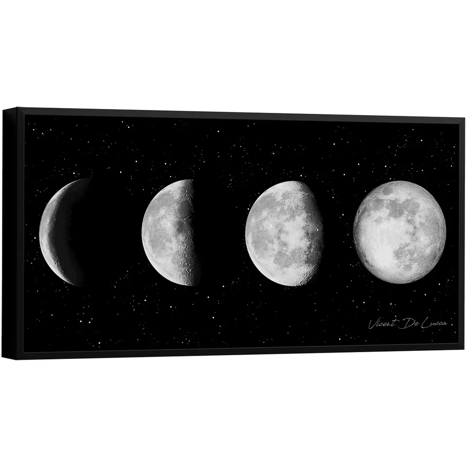 Quadro Fases da Lua Branca