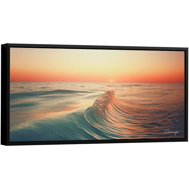 Quadro Pôr do Sol e Mar