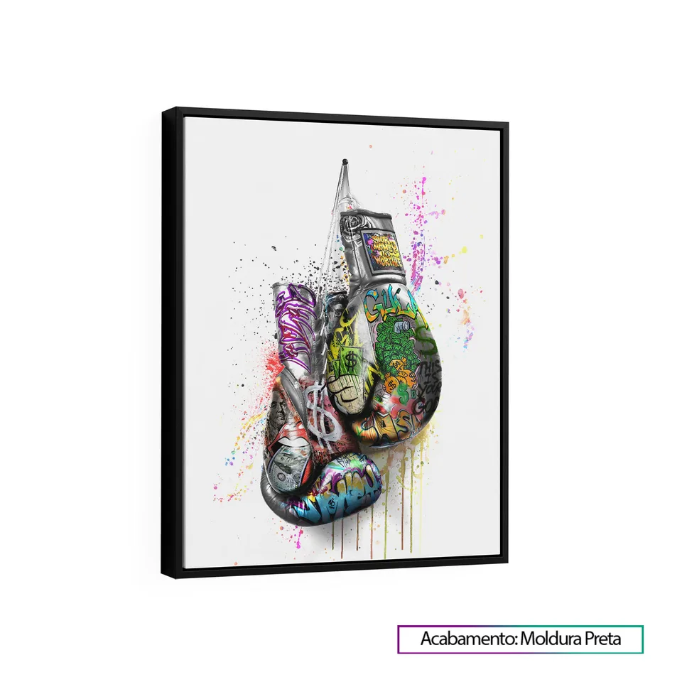 Quadro Luva de Boxe Grafite CRAIG
