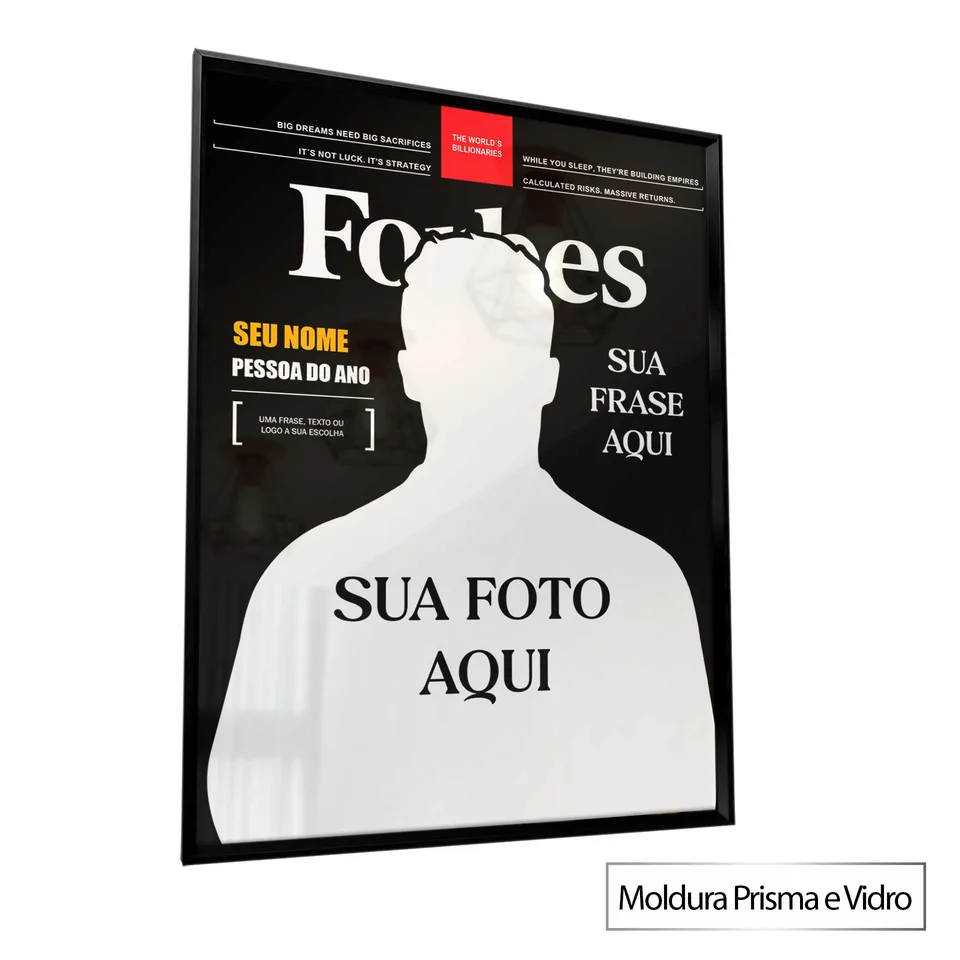 Quadro Capa Forbes Personalizado