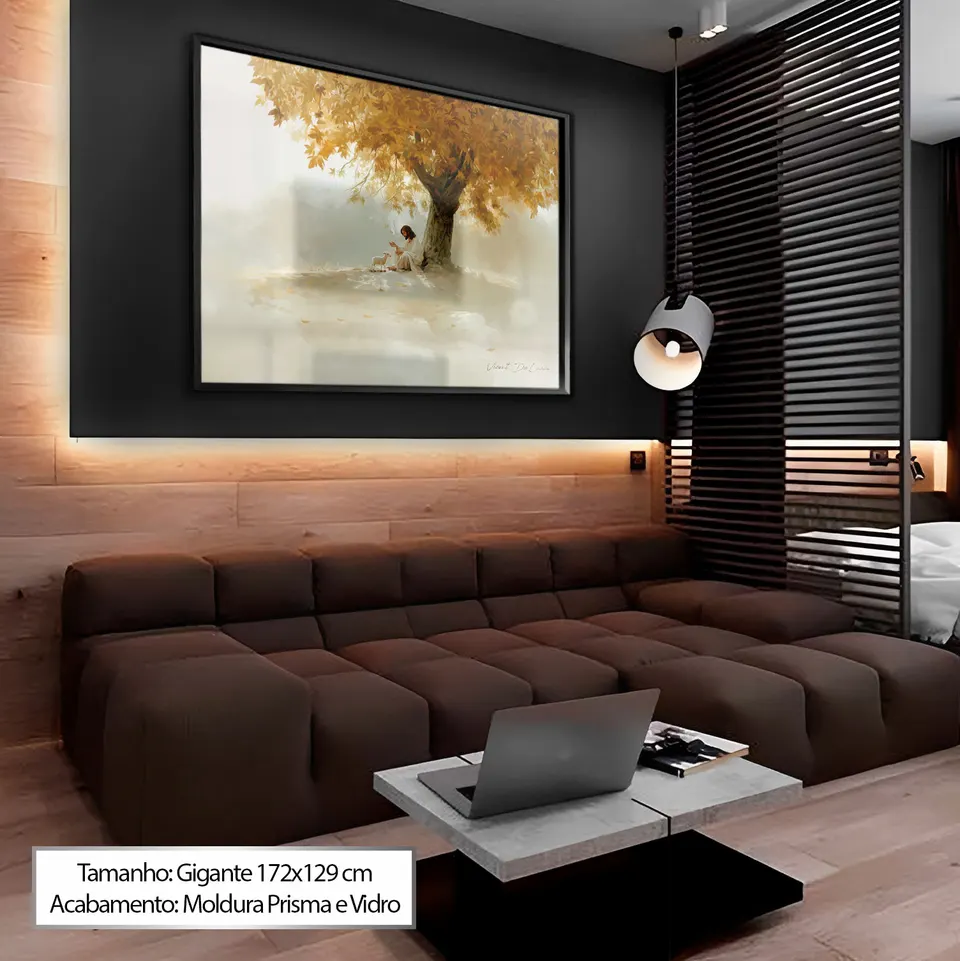 O Acolhimento de Cristo - Coleção Minimalista em sala escura