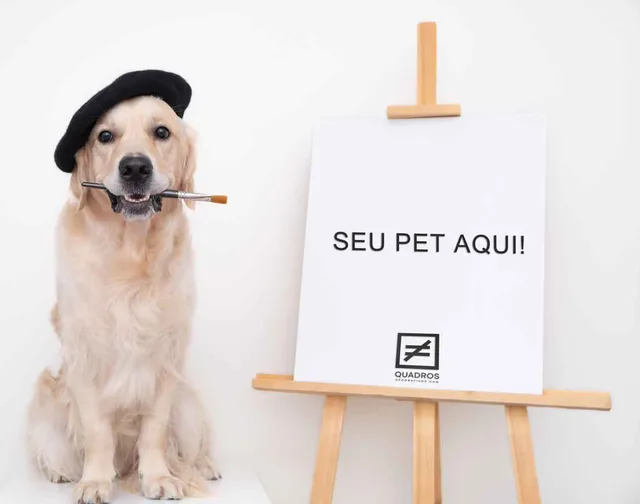Masterpiece Pop Pet Art Quadro Personalizado Seu Animal