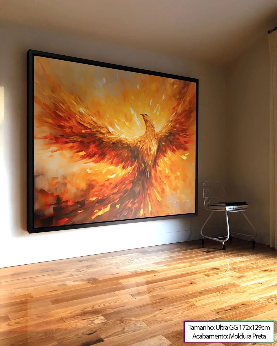 Quadro Fênix para sala, de Vicent de Lucca — foto 2