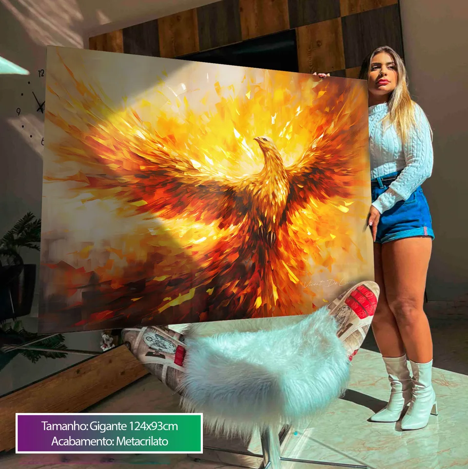 Quadro Fênix para sala, de Vicent de Lucca — foto 7