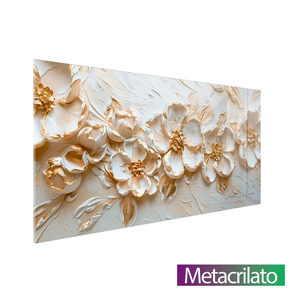 Quadro Flores da Esperança com acabamento em metacrilato