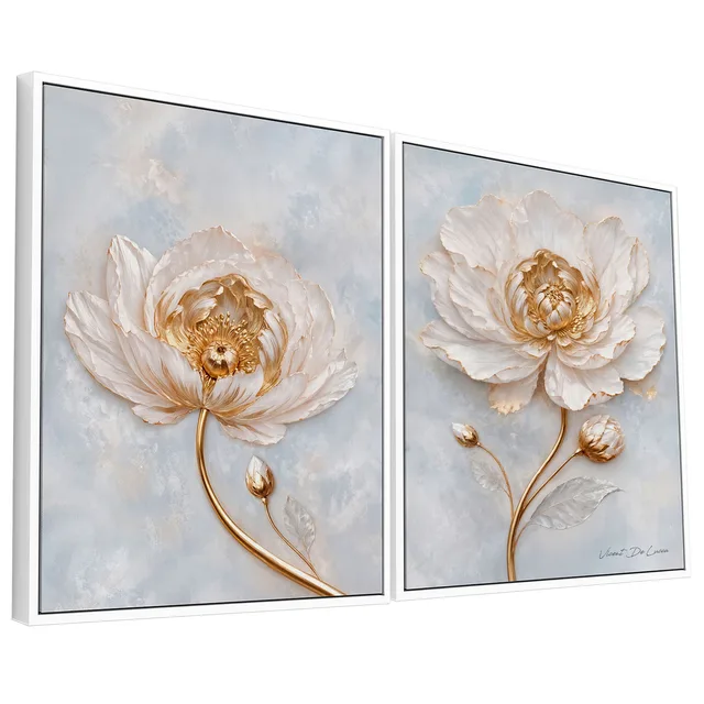 Quadro Florescer da Paz 2 peças