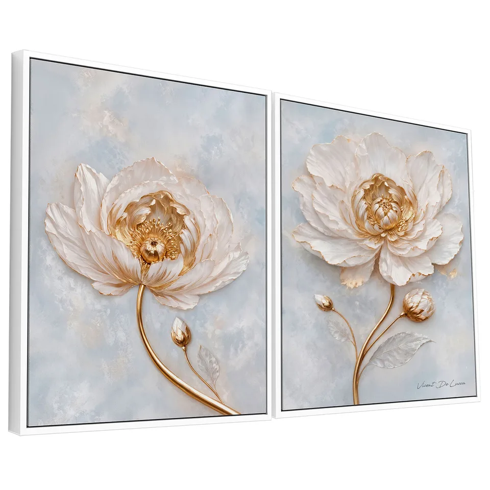 Quadro Florescer da Paz 2 peças