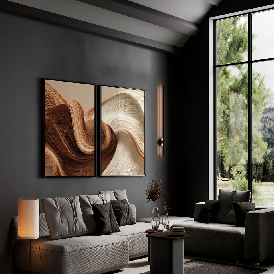 Quadro Fluidez Natural - 2 Peças, de Vicent de Lucca — foto 4