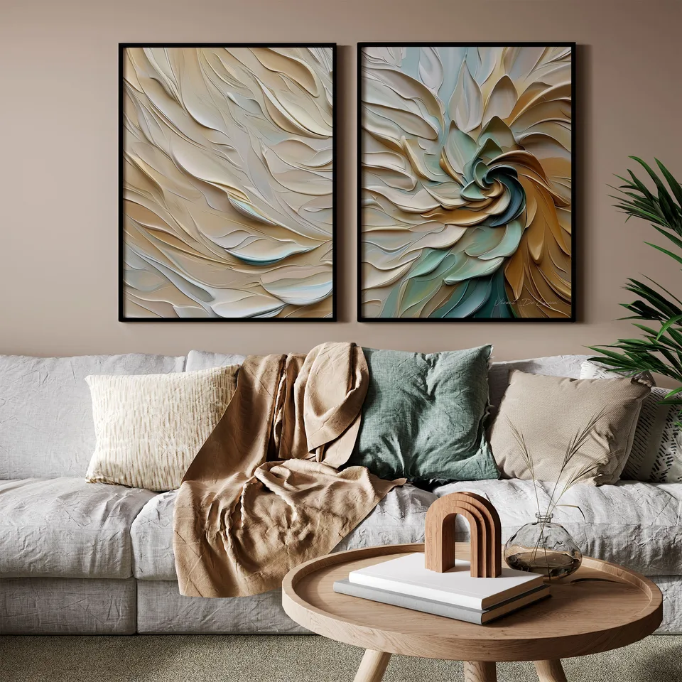 Quadro Fluxo em Flor - 2 Peças, de Vicent de Lucca — foto 6