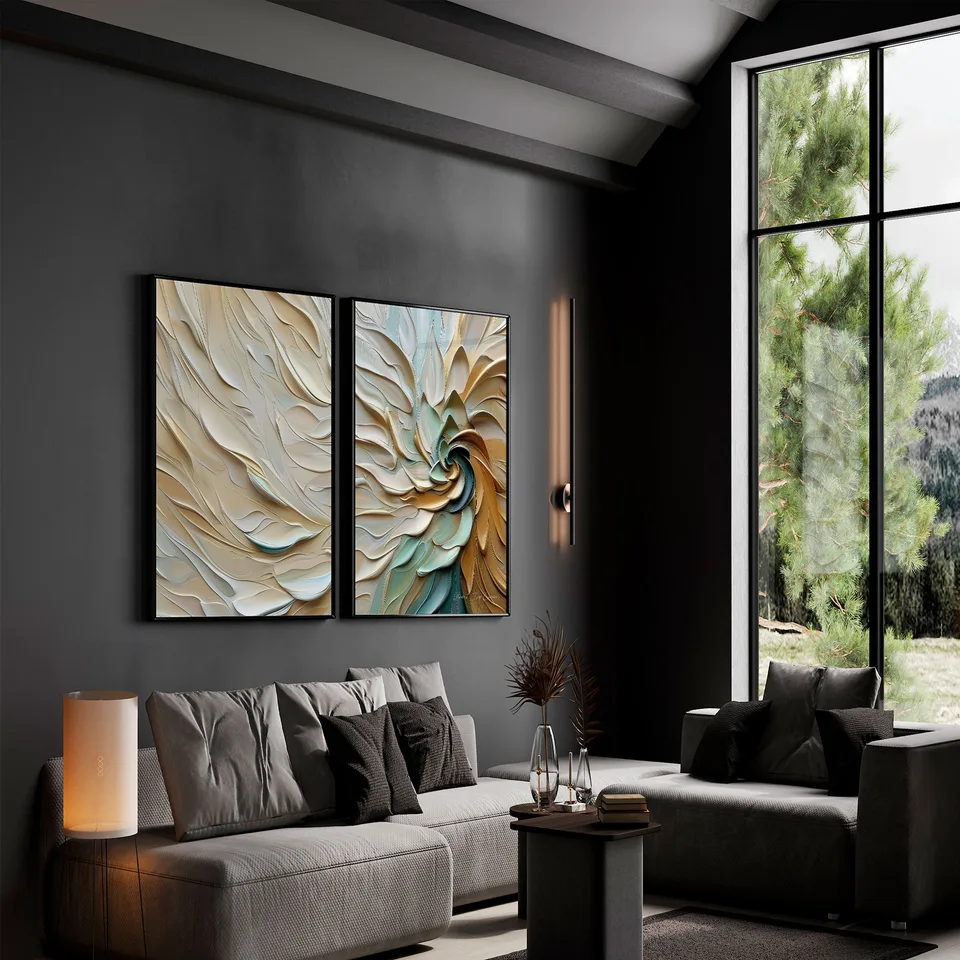 Quadro Fluxo em Flor - 2 Peças, de Vicent de Lucca — foto 7