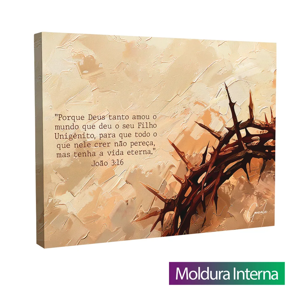 Quadro Foi por Amor com moldura interna