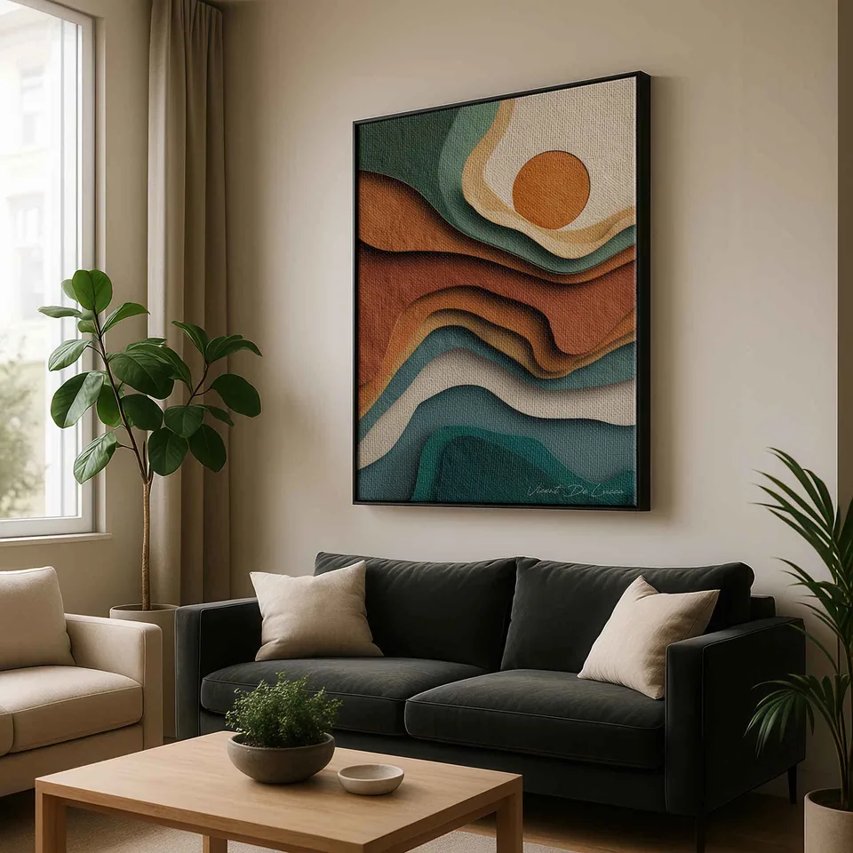 Quadro Horizonte em Camadas, de Vicent de Lucca — foto 5