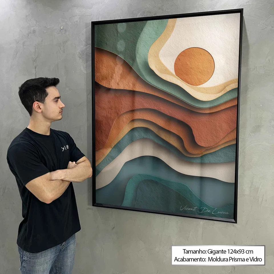 Quadro Horizonte em Camadas, de Vicent de Lucca — foto 6
