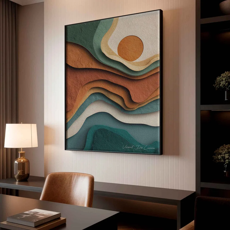 Quadro Horizonte em Camadas, de Vicent de Lucca — foto 7