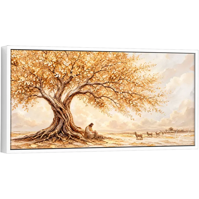 Quadro Jesus e a Árvore da Vida