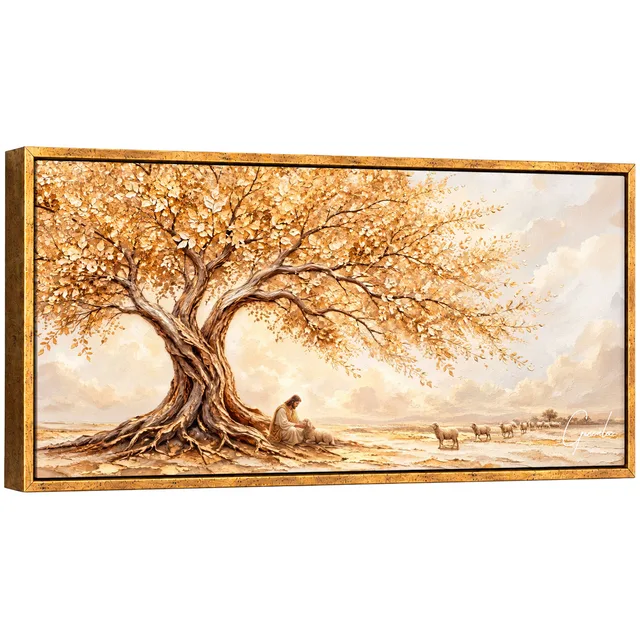 Quadro Jesus e a Árvore da Vida