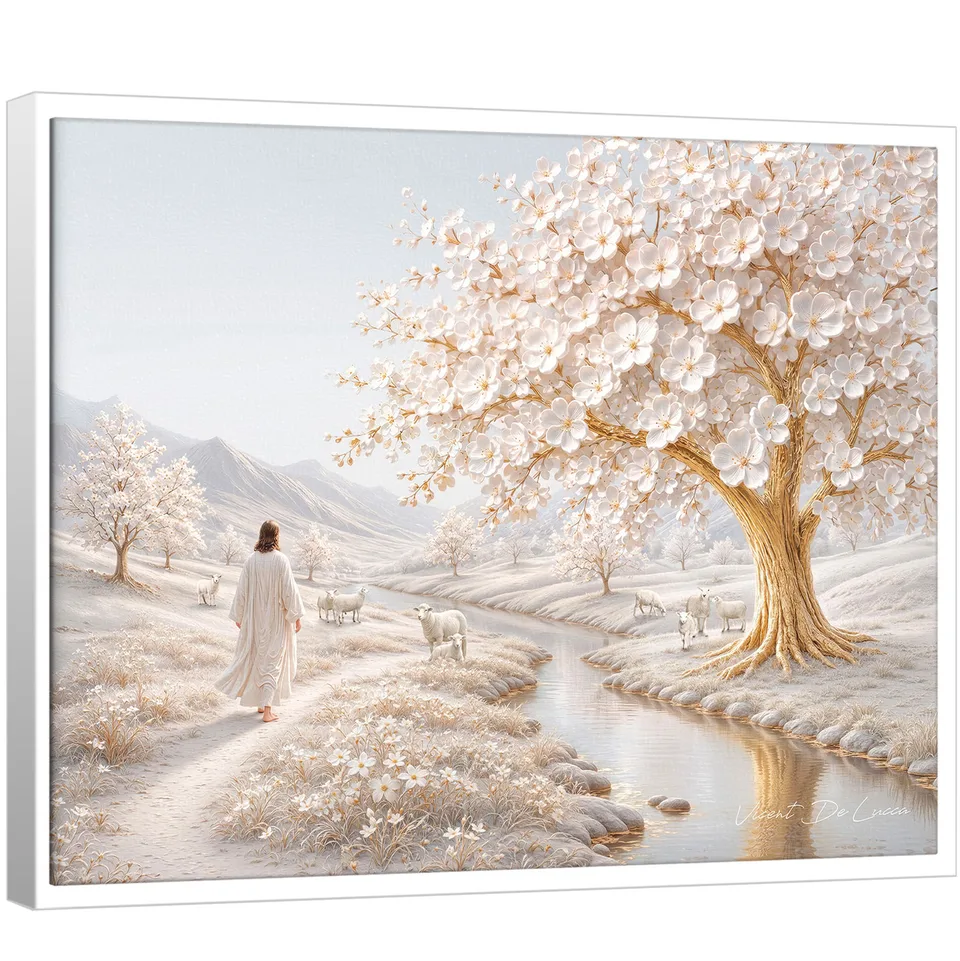 Quadro Jesus e o Jardim da Paz — foto 1